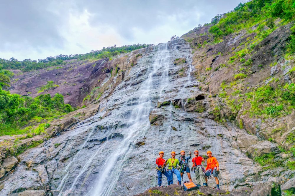 Bach Ma National Park Waterfall attractions represent some of Vietnam's most spectacular natural formations
